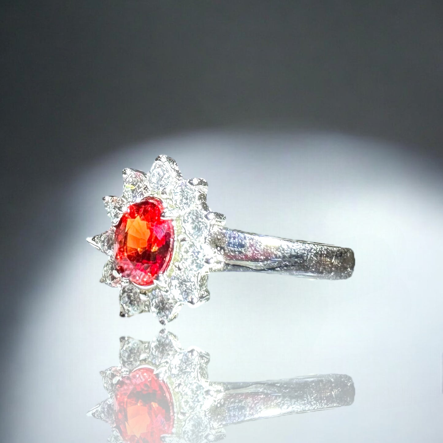 Woman's Ring - Red Garnet