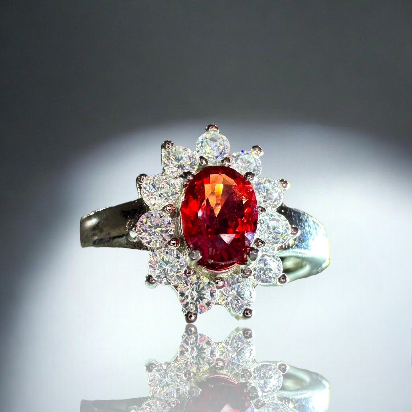 Woman's Ring - Red Garnet